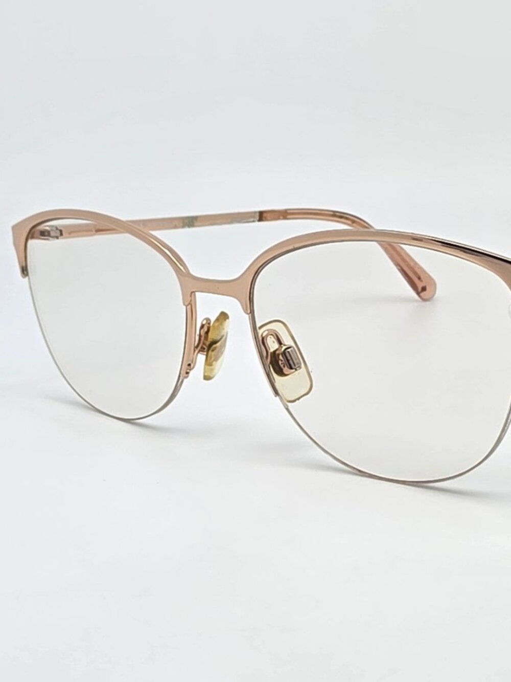Swarovski SK 5296 028 Gold Rhinestone Semi Rimless Eyeglasses Frame w/ Flexhinge
